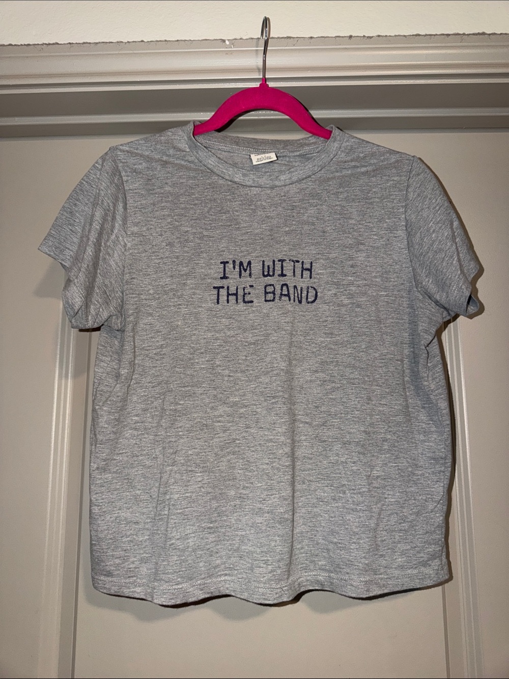 I'm With The Band Grey T-Shirt